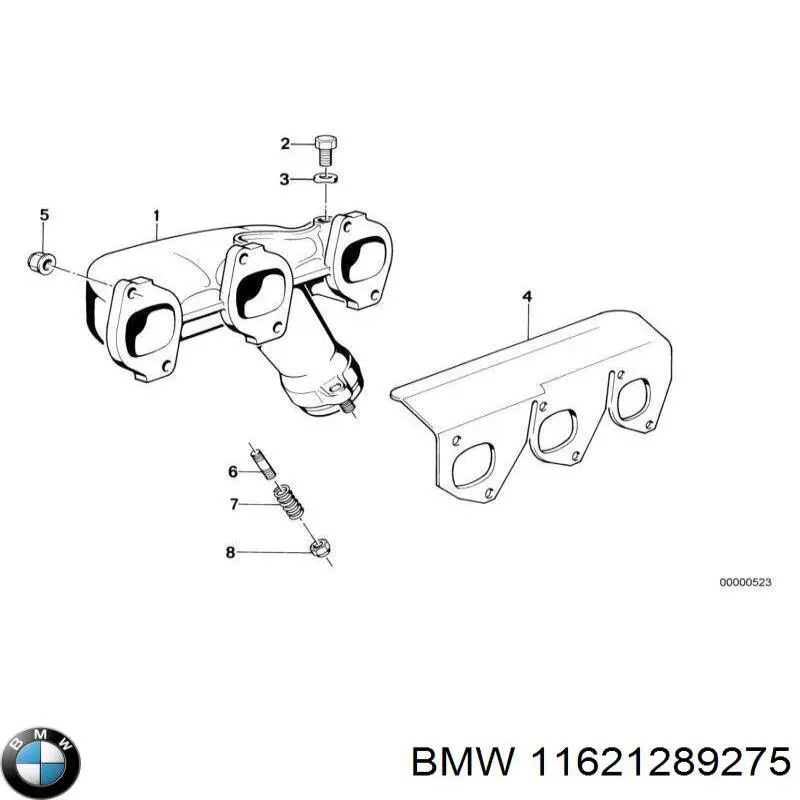 Tubo coletor de escape para BMW 7  E32