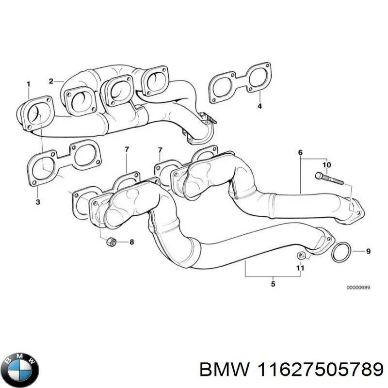 Compre 11627505789 BMW Vedante de tubo coletor de escape