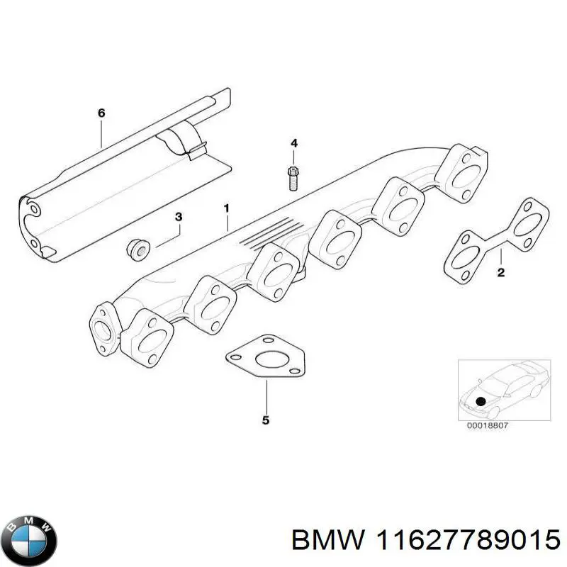 Porca de fixação de tubo de admissão do silenciador (de calças) BMW 11627789015 preço, a partir de 1,33 USD
