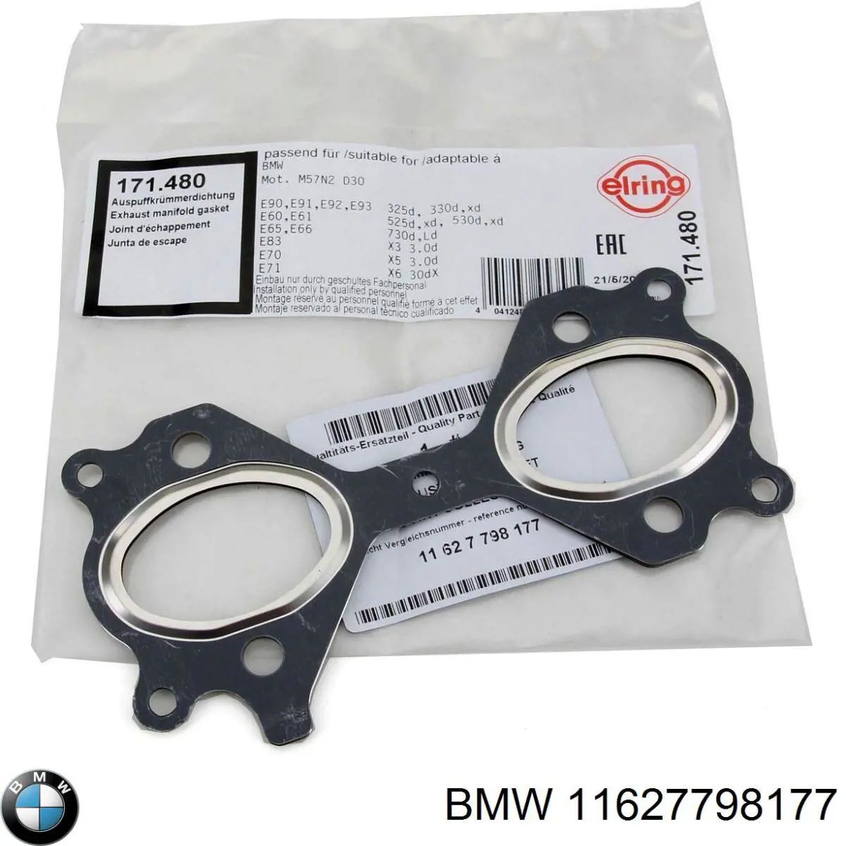 11627798177 BMW Vedante de tubo coletor de escape