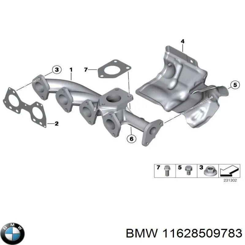 Compre 11628509783 BMW Vedante de tubo coletor de escape