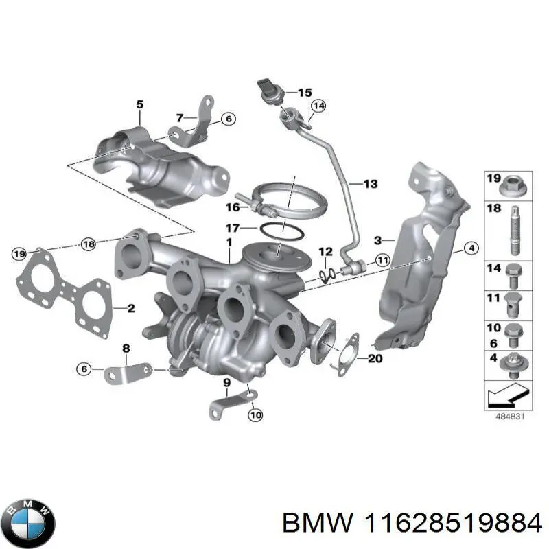 Vedante de tubo de admissão do silenciador BMW 11628519884 preço, a partir de 8,95 USD