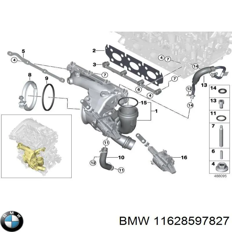 Compre 11628597827 BMW 
