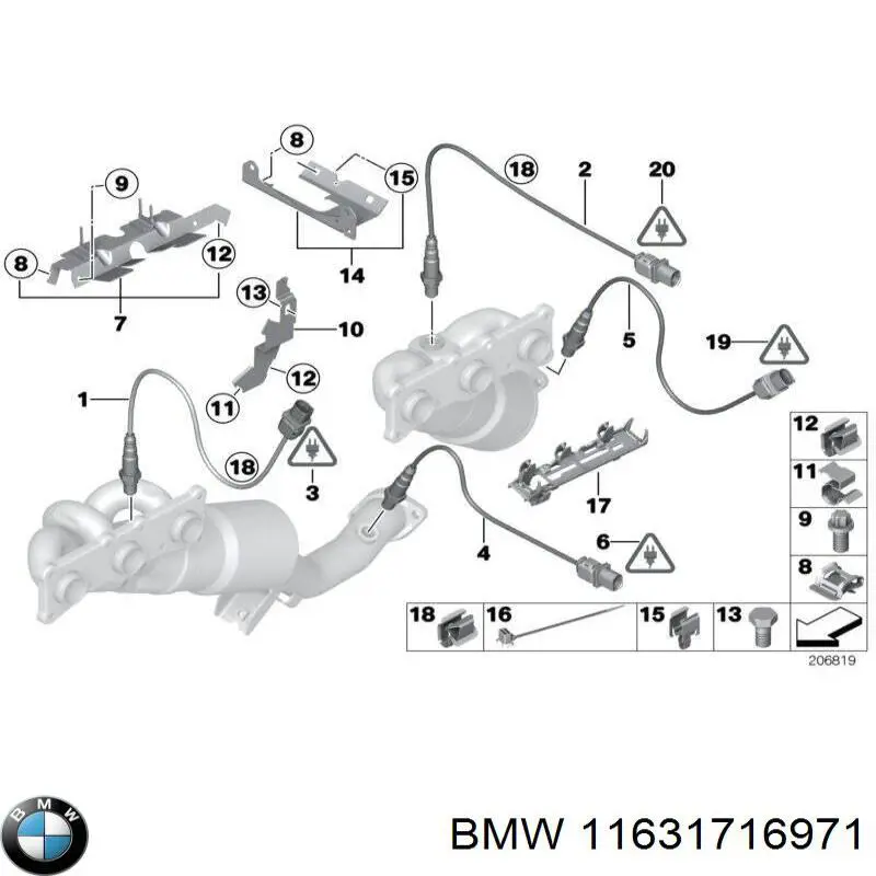  BMW 11631716971 preço, a partir de 4,33 USD