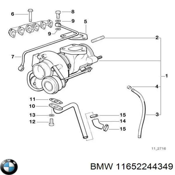 Turbina BMW 11652244349 preço, a partir de 187,28 USD