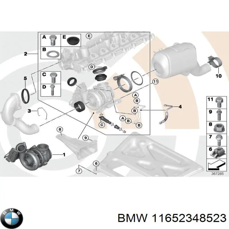  BMW 11652348523 preço, a partir de 271,31 USD