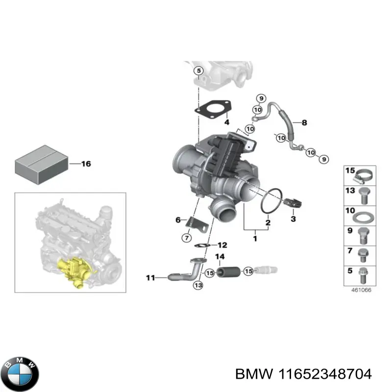 Compre 11652348704 BMW 