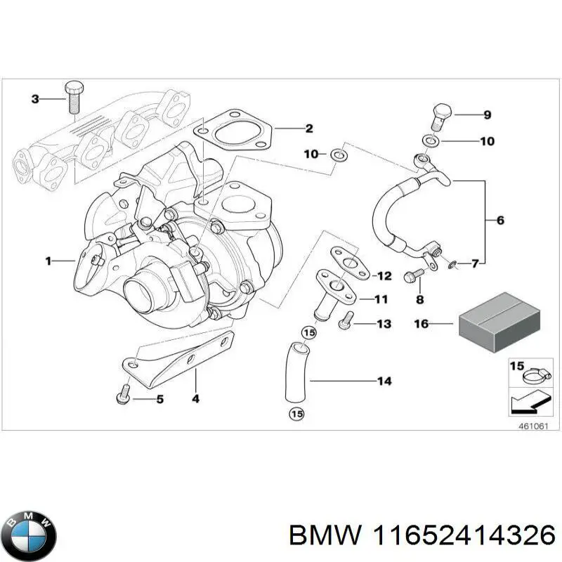 Turbina BMW 11652414326 preço, a partir de 355,06 USD