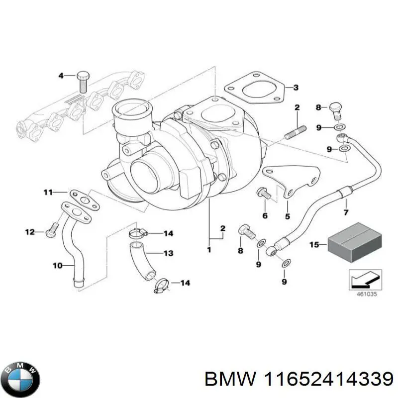 11652414339 BMW Turbina