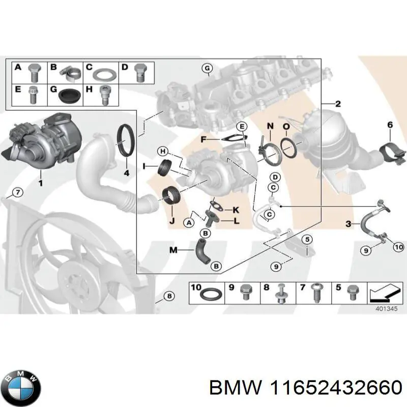 11652432660 BMW Turbina