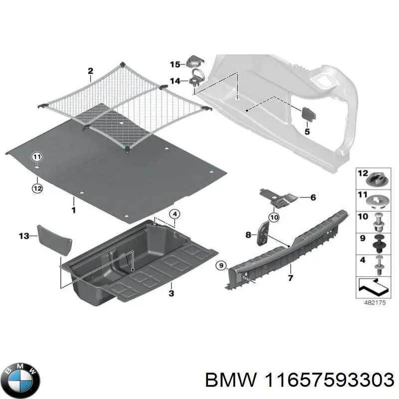 Compre 11657593303 BMW Vedante de tubo coletor de escape