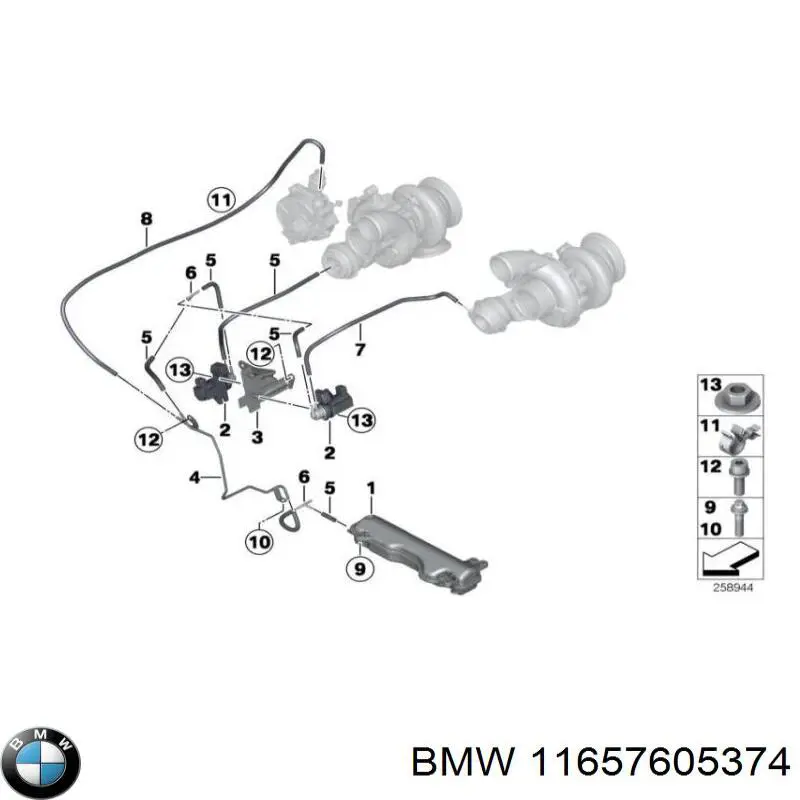 Tanque de recepção a vácuo de motor BMW 11657605374 preço, a partir de 110,11 USD