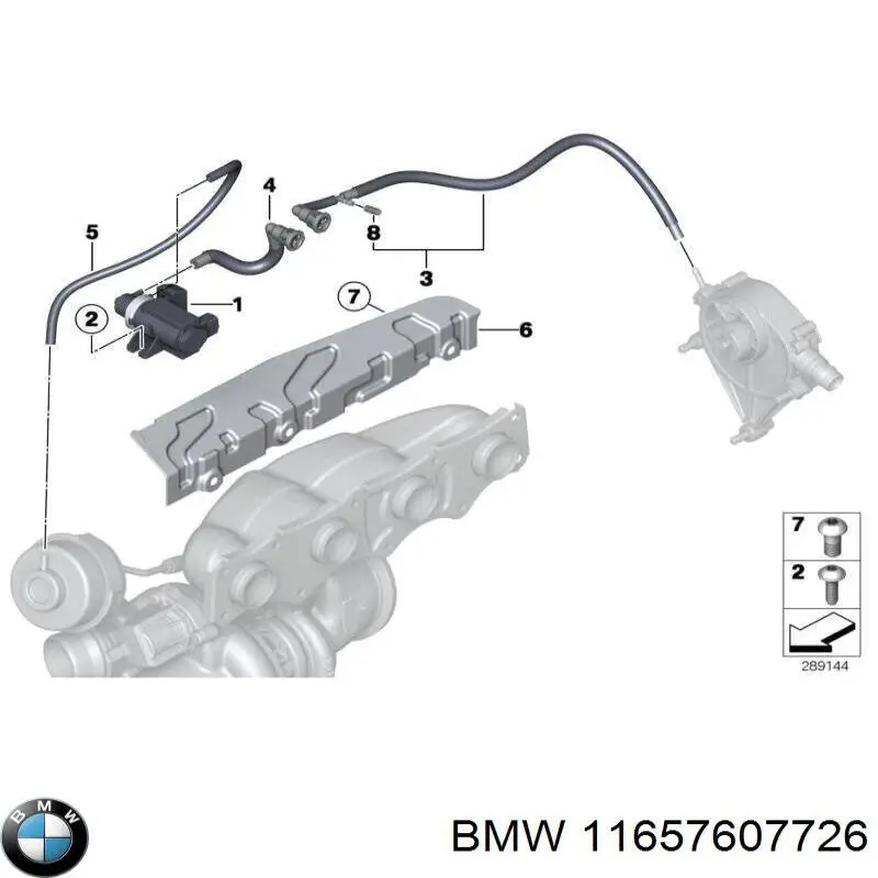 Mangueira (cano derivado) de bomba de vácuo BMW 11657607726 preço, a partir de 24,03 USD