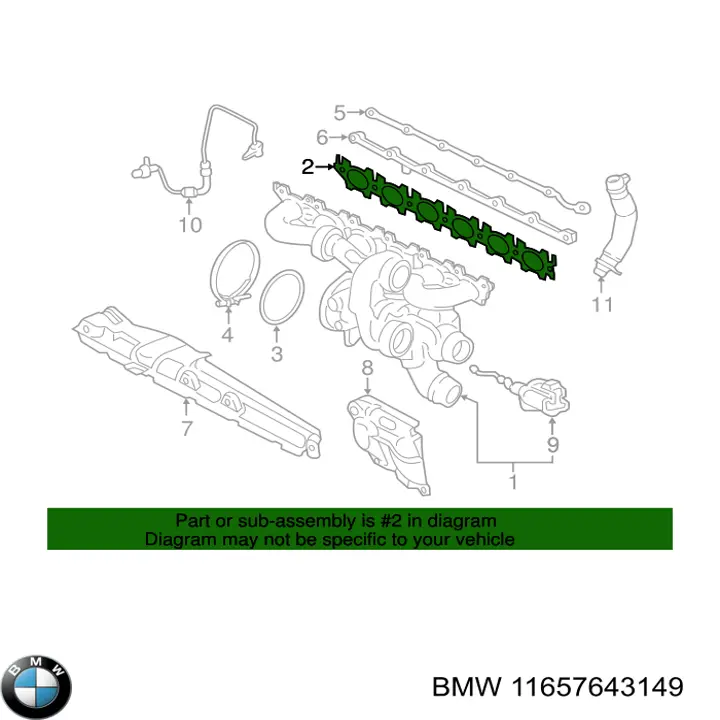 Vedante de tubo coletor de escape BMW 11657643149 preço, a partir de 25,14 USD