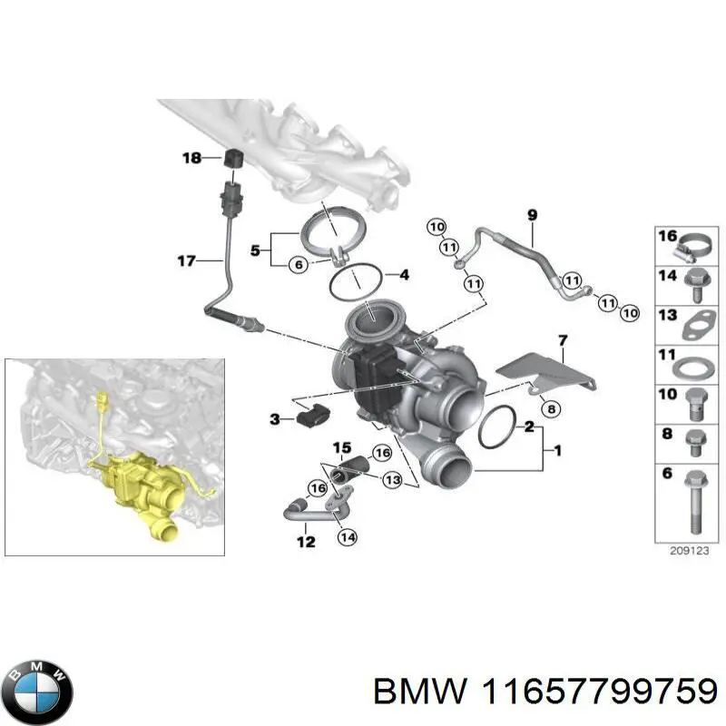 11657799759 BMW Turbina