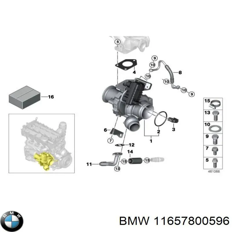 Vedante inferior de tubo coletor de escape BMW 11657800596 preço, a partir de 5,51 USD