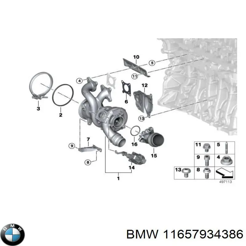 Turbina BMW 11657934386 preço, a partir de 1044,84 USD
