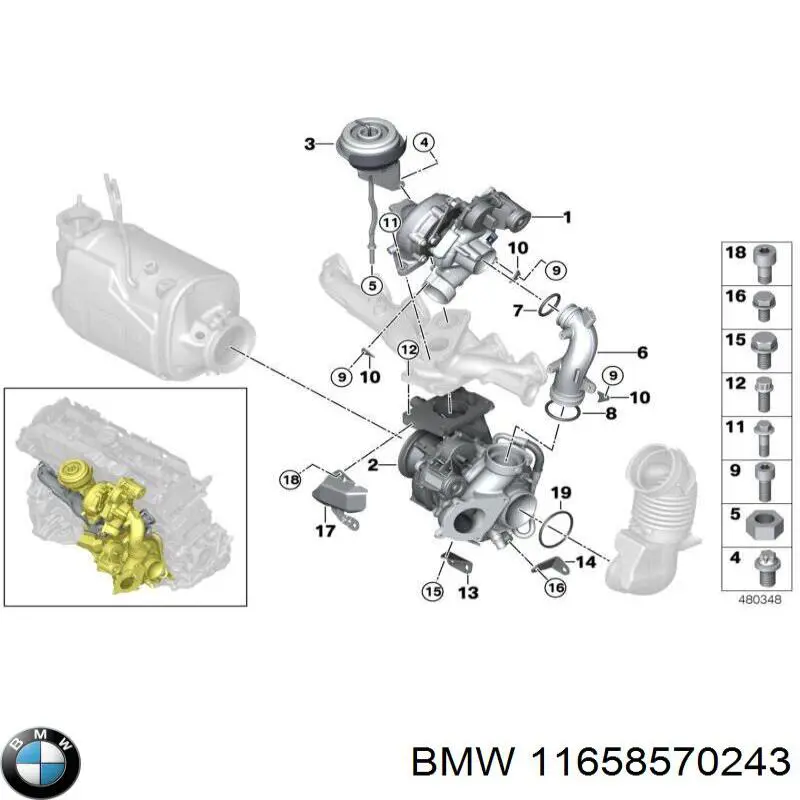 11658570243 BMW Turbina