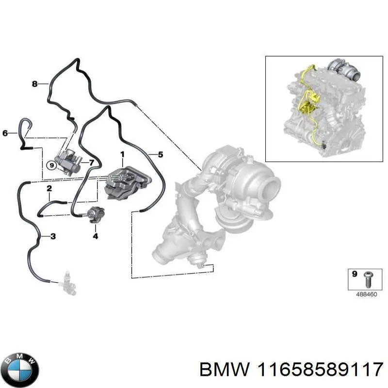 Convertidor de pressão (solenoide) de supercompressão BMW 11658589117 preço, a partir de 99,11 USD