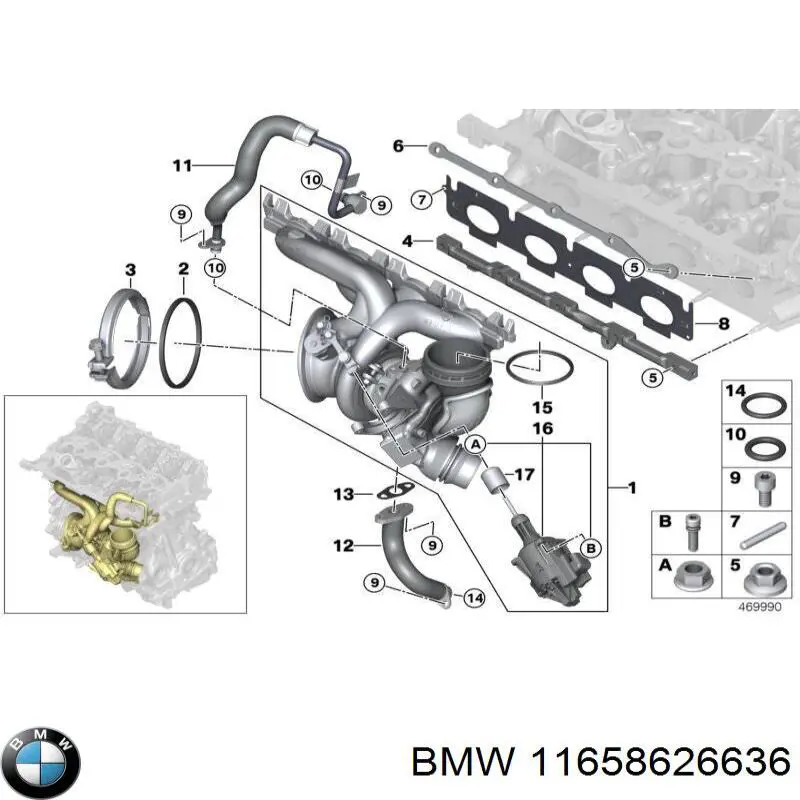 Turbina BMW 11658626636 preço, a partir de 423,22 USD