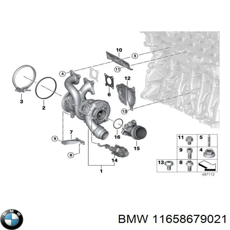 11658679021 BMW Turbina