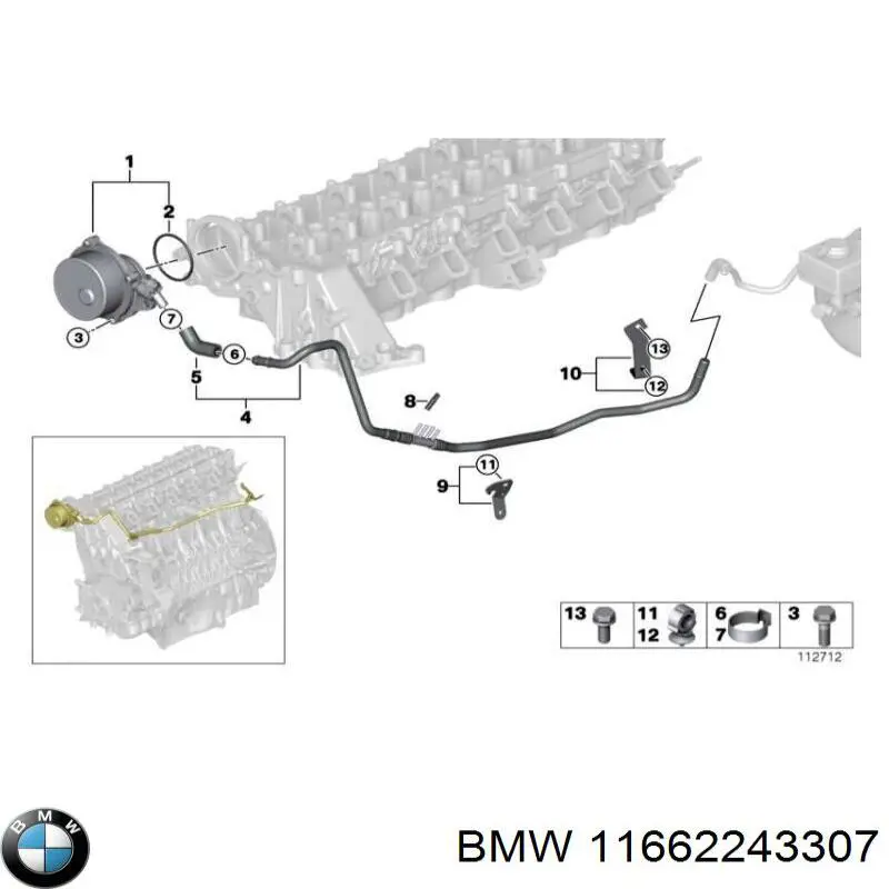 Compre 11662243307 BMW 
