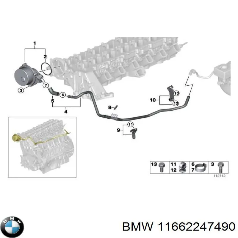 Bomba a vácuo BMW 11662247490 preço, a partir de 39,16 USD