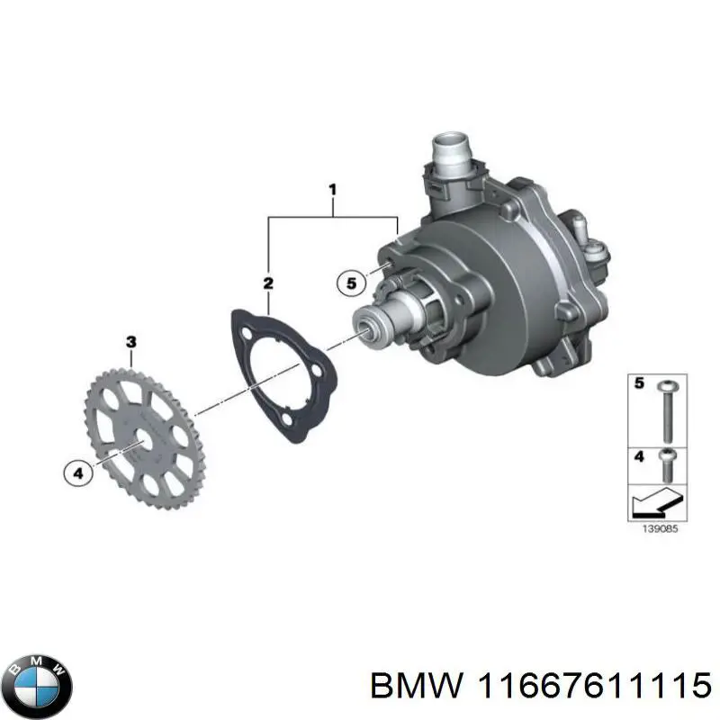 Bomba a vácuo BMW 11667611115 preço, a partir de 195,51 USD