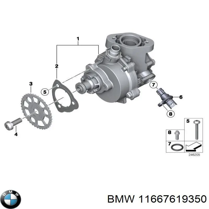 Compre 11667619350 BMW Bomba a vácuo
