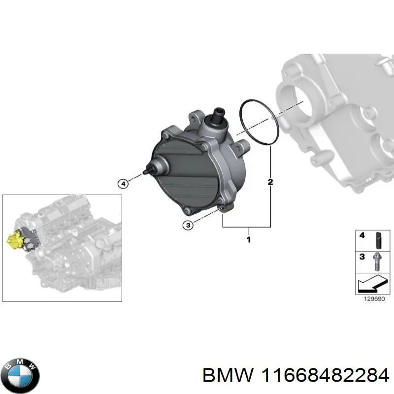 Bomba a vácuo BMW 11668482284 preço, a partir de 215,23 USD
