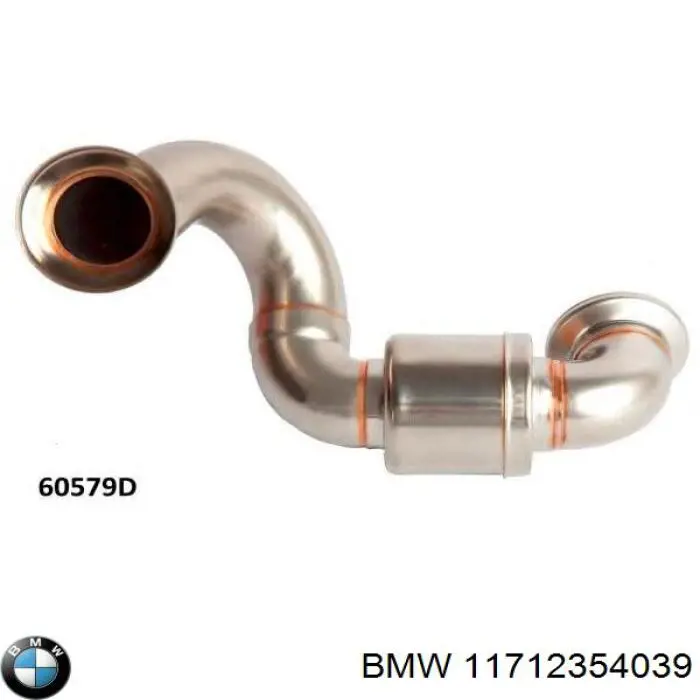 11712354039 BMW Cano derivado do sistema de recirculação dos gases de escape EGR