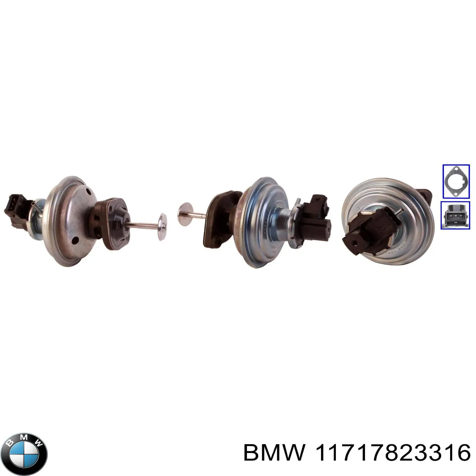 11717823316 BMW Válvula EGR de recirculação dos gases