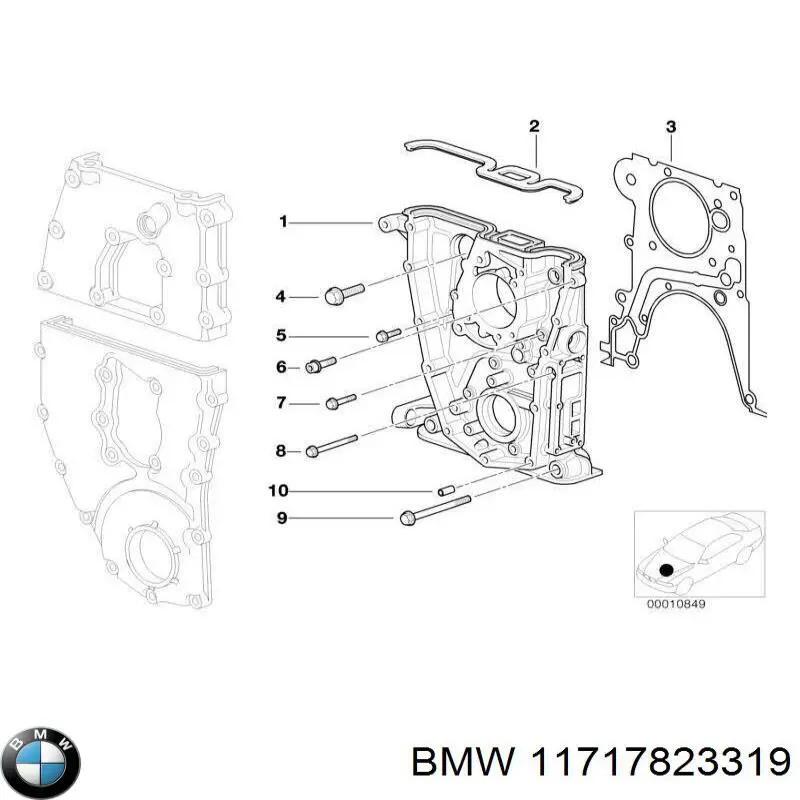 11717823319 BMW Radiador do sistema EGR de recirculação dos gases de escape