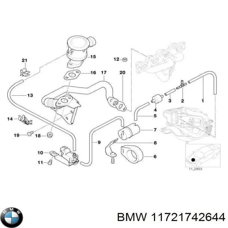  BMW 11721742644 preço, a partir de 8,21 USD