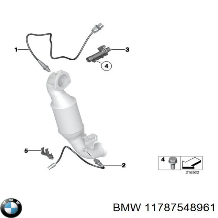 Sonda lambda, sensor de oxigênio depois de catalisador BMW 11787548961 preço, a partir de 49,37 USD