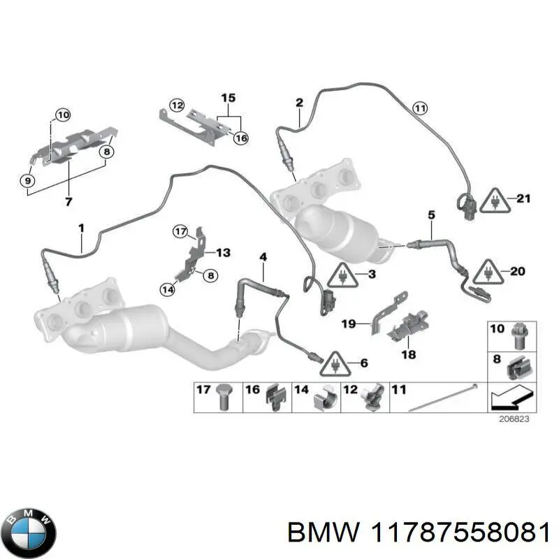 Sonda lambda, sensor de oxigênio BMW 11787558081 preço, a partir de 87,72 USD