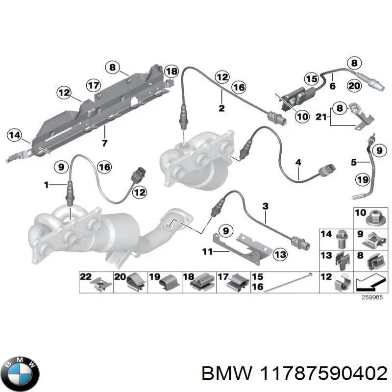 11787590402 BMW Sensor de óxidos de nitrogênio NOX