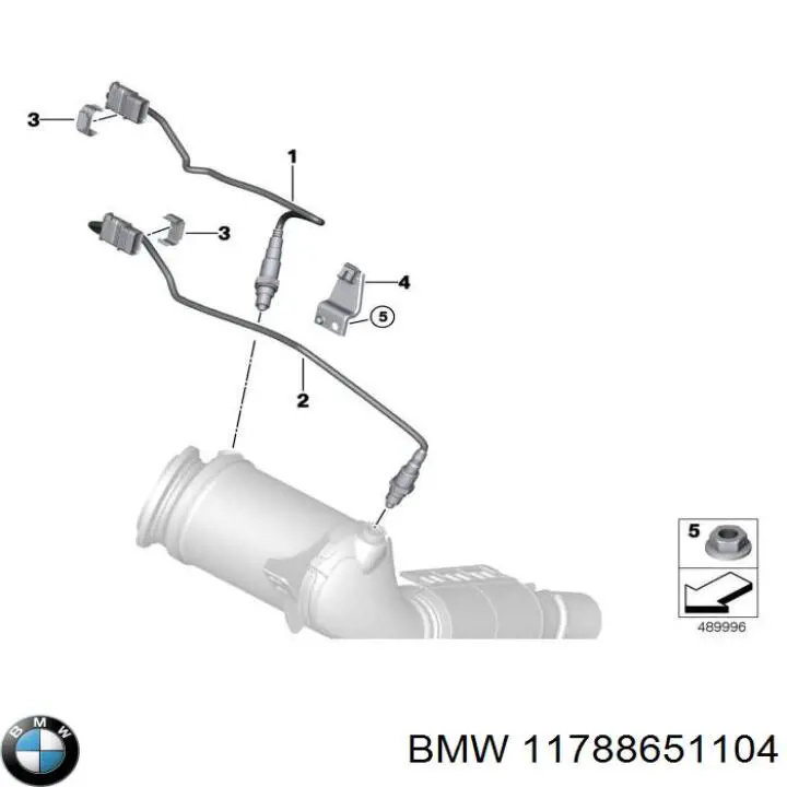 11788651104 BMW Sonda lambda, sensor de oxigênio