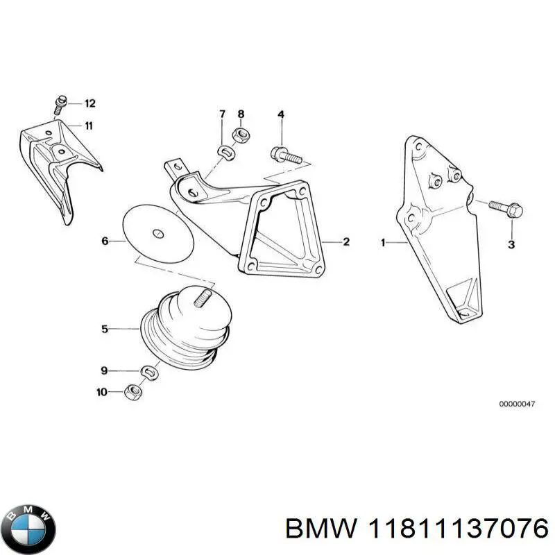 11811137076 BMW Braçadeira do silenciador traseira