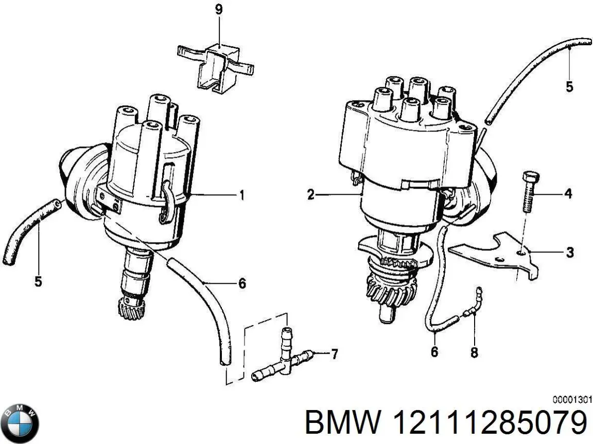  Distribuidor de ignição (distribuidor) BMW 3 sedan (E21) (1975 - 1984) 