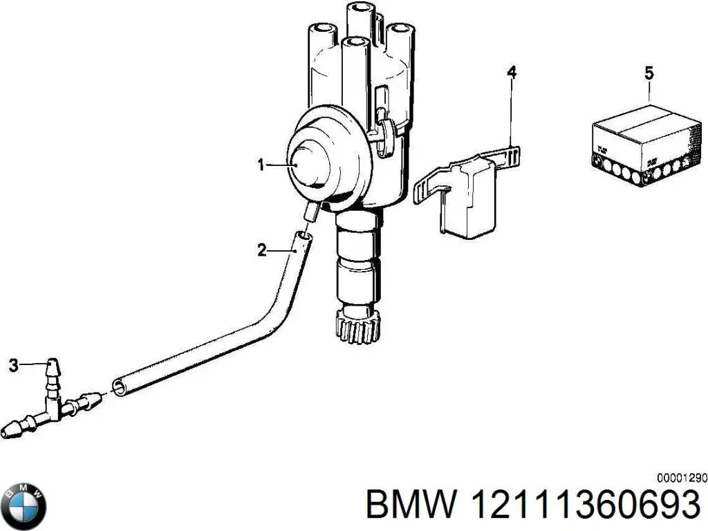 Compre 12111360693 BMW Distribuidor de ignição (distribuidor)