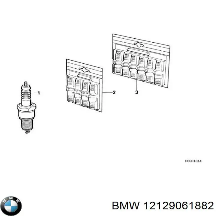 12129061882 BMW Vela de ignição