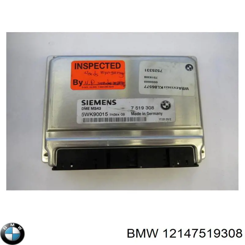 Compre 12147551616 BMW Módulo de direção (Centralina eletrônica) de motor