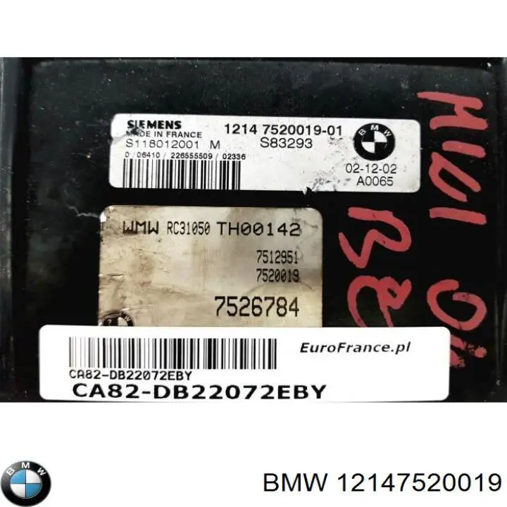 Compre 12147557395 BMW Módulo de direção (Centralina eletrônica) de motor