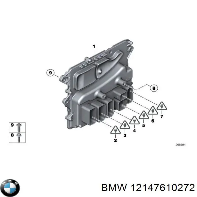 12147645283 BMW Módulo de direção (Centralina eletrônica) de motor