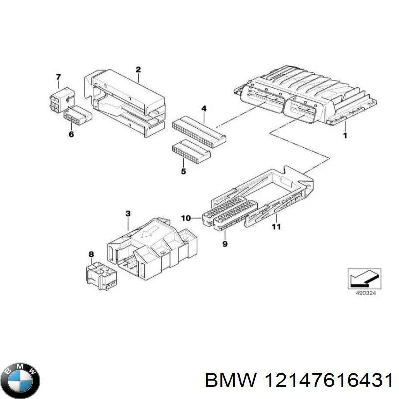 Módulo de direção (Centralina eletrônica) de motor BMW 12147592081 preço, a partir de 1494,13 USD