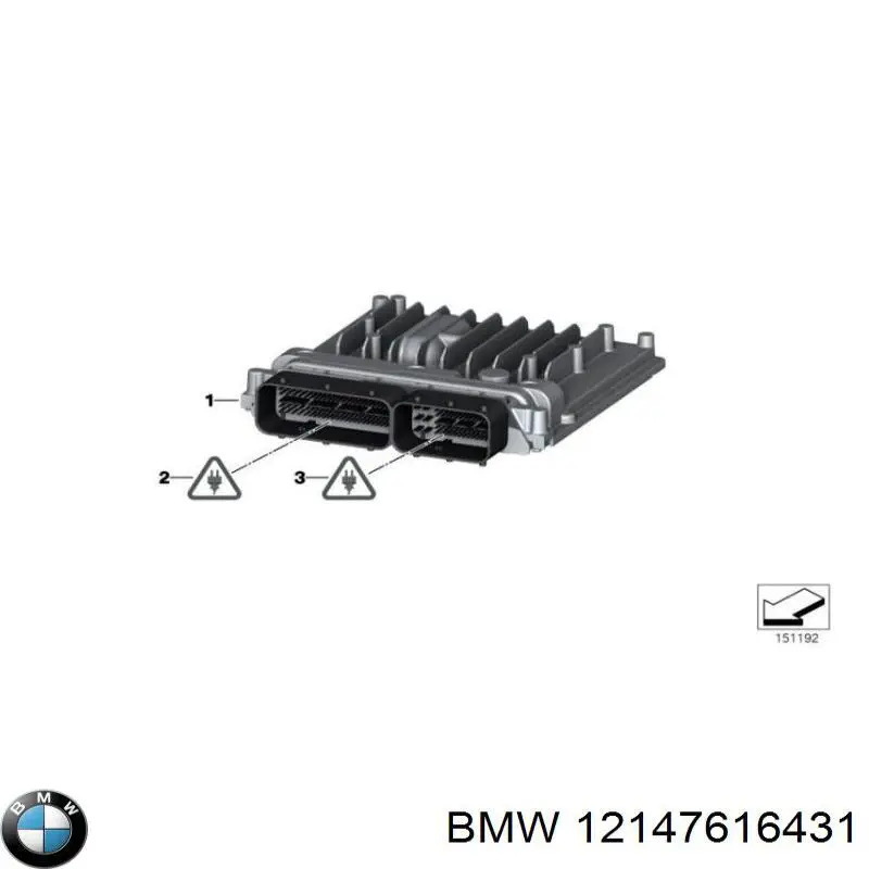 12147592081 BMW Módulo de direção (Centralina eletrônica) de motor
