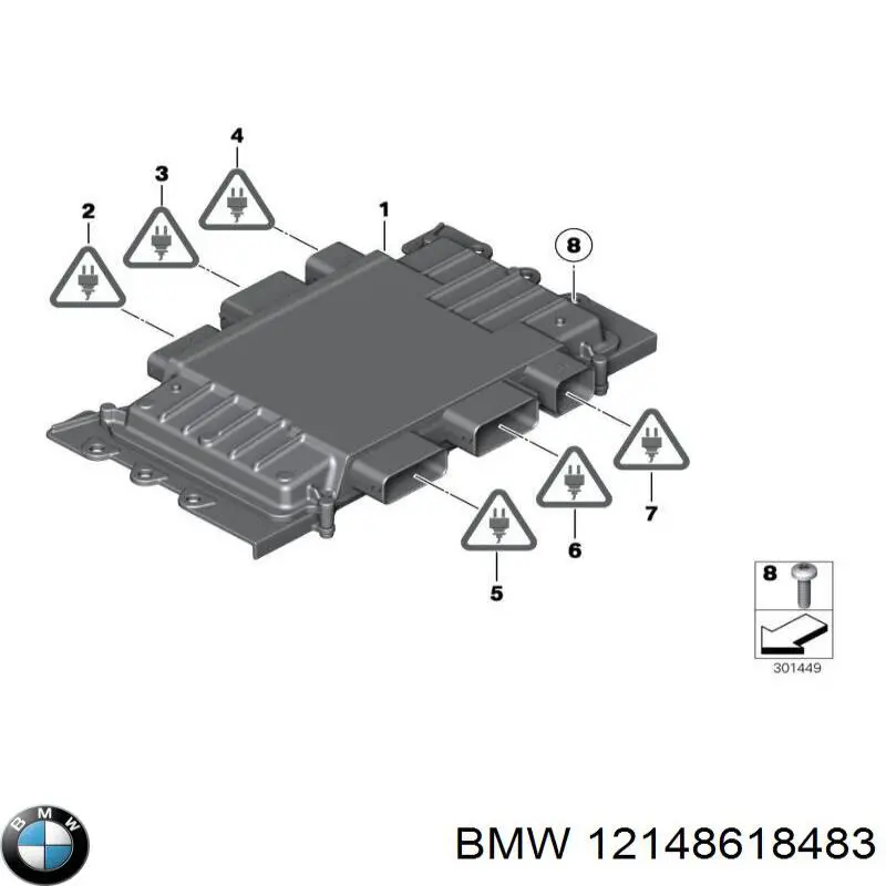 Compre 12147645283 BMW Módulo de direção (Centralina eletrônica) de motor