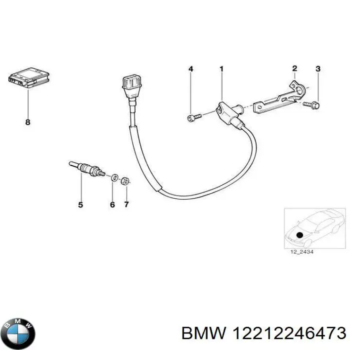 12212246473 BMW Relê das velas de incandescência