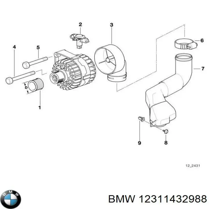 Polia do gerador BMW 12311432988 preço, a partir de 14,84 USD